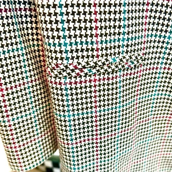 Vintage Block Island Petites by Marina Pappas houndstooth blazer. - Picture 6 of 9